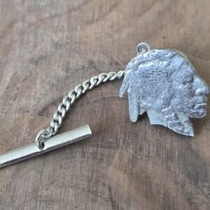Vintage 1936 Buffalo Nickel Coin Tie Tack Pin